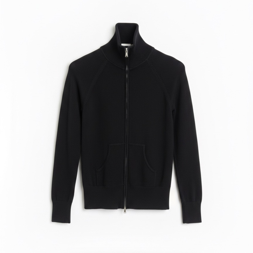 One Girl Who Textured Black Jacket